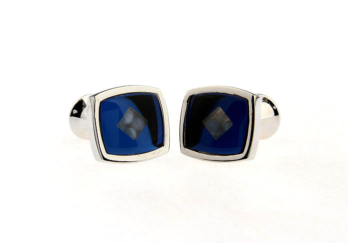  Blue Elegant Cufflinks Glass Cufflinks Wholesale & Customized  CL661985