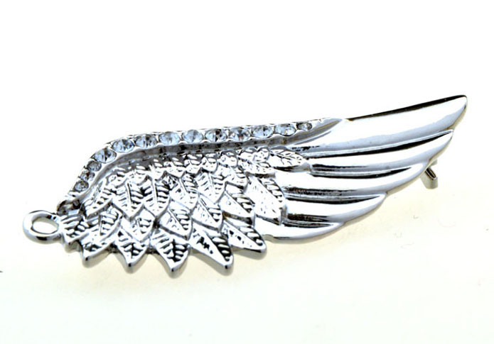 Angel Wings The Brooch  Silver Texture The Brooch The Brooch Animal Wholesale & Customized  CL955734