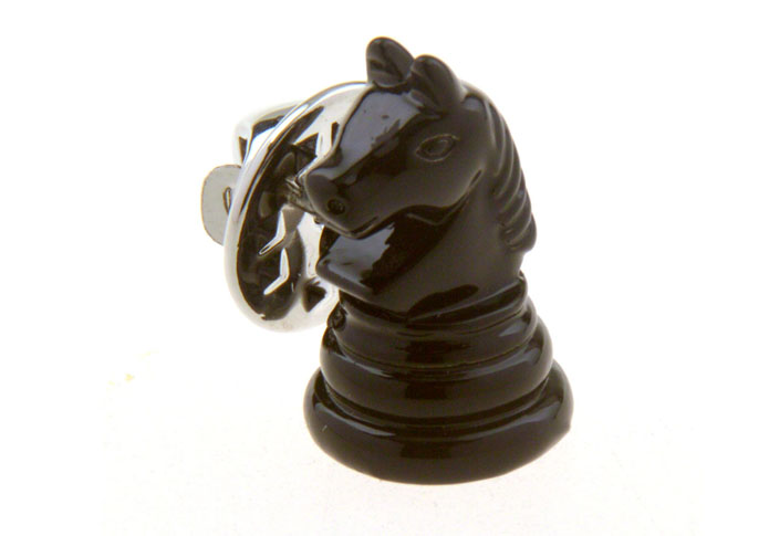 Chess Knight The Brooch  Black Classic The Brooch The Brooch Tools Wholesale & Customized  CL955811