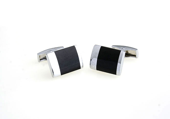  Black Classic Cufflinks Onyx Cufflinks Wholesale & Customized  CL640967