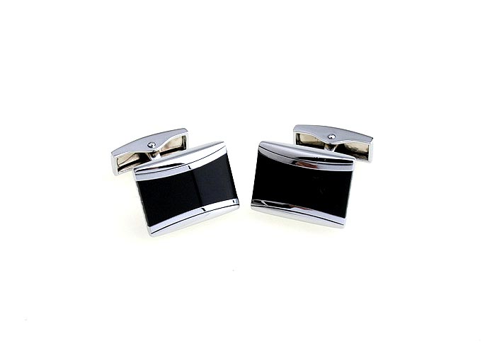  Black Classic Cufflinks Onyx Cufflinks Wholesale & Customized  CL640973