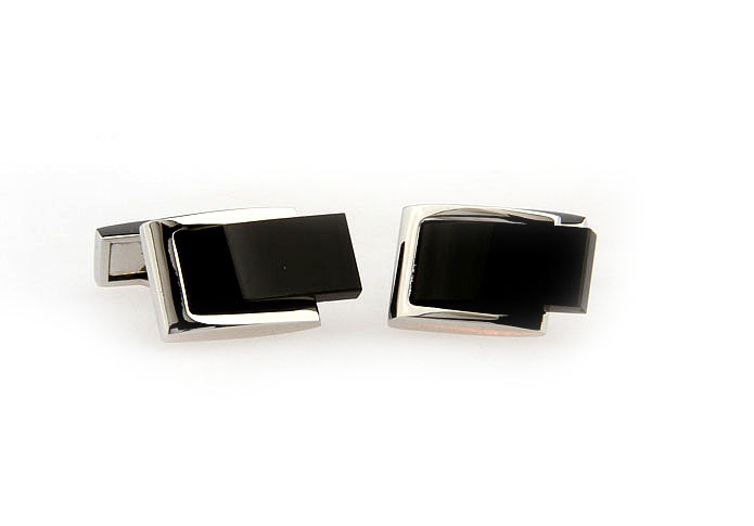  Black Classic Cufflinks Onyx Cufflinks Wholesale & Customized  CL651882