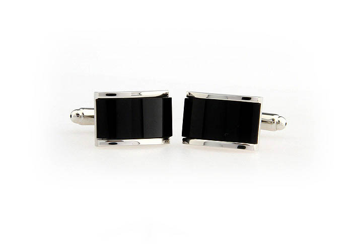  Black Classic Cufflinks Onyx Cufflinks Wholesale & Customized  CL651889