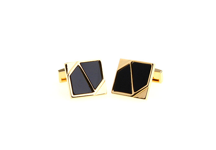 Gold Luxury Cufflinks Onyx Cufflinks Wholesale & Customized  CL651903