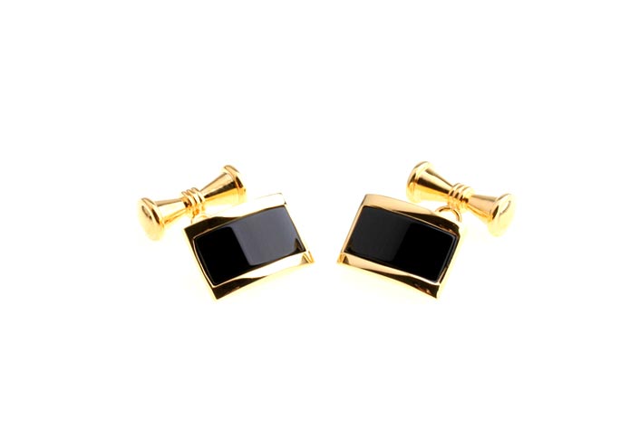  Gold Luxury Cufflinks Onyx Cufflinks Wholesale & Customized  CL651919