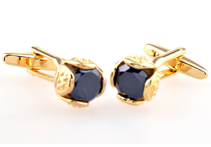  Gold Luxury Cufflinks Onyx Cufflinks Funny Wholesale & Customized  CL653468