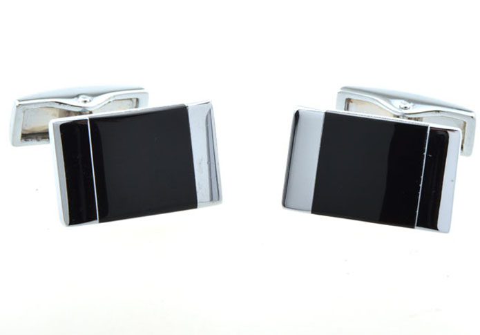  Black Classic Cufflinks Onyx Cufflinks Wholesale & Customized  CL654346
