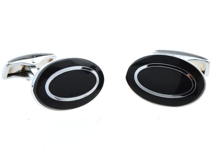  Black Classic Cufflinks Onyx Cufflinks Wholesale & Customized  CL654354