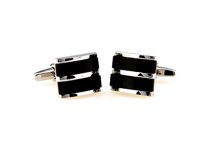  Black Classic Cufflinks Onyx Cufflinks Wholesale & Customized  CL663822