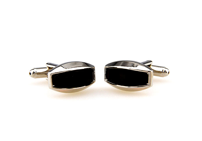  Black Classic Cufflinks Onyx Cufflinks Wholesale & Customized  CL663824