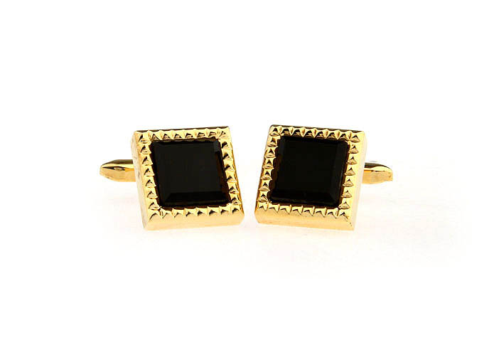  Gold Luxury Cufflinks Onyx Cufflinks Wholesale & Customized  CL663852