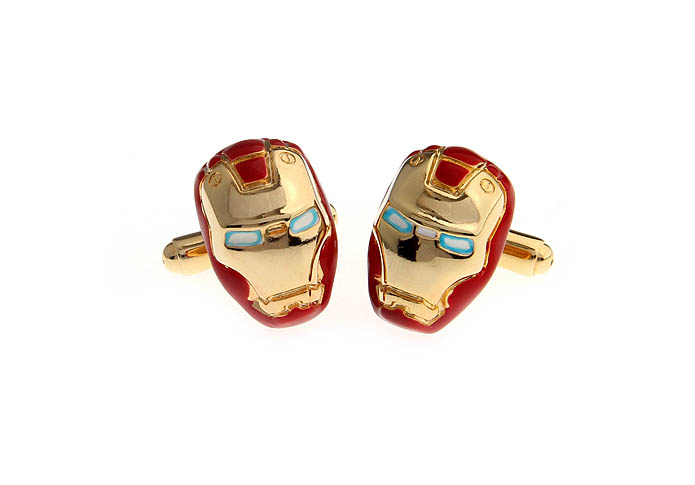 Iron Man Cufflinks  Gold Luxury Cufflinks Paint Cufflinks Skull Wholesale & Customized  CL610759