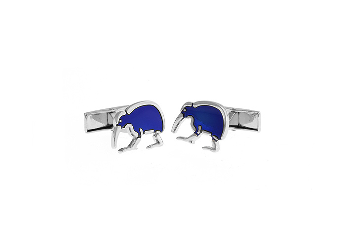 Kiwi Cufflinks  Blue Elegant Cufflinks Paint Cufflinks Animal Wholesale & Customized  CL610793