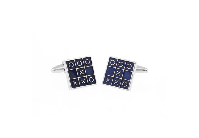Sudoku Cufflinks  Blue Elegant Cufflinks Paint Cufflinks Recreation Wholesale & Customized  CL610818