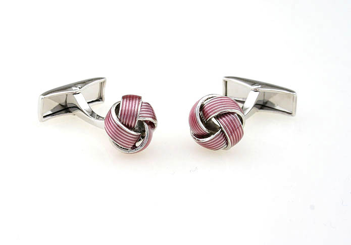  Pink Charm Cufflinks Paint Cufflinks Knot Wholesale & Customized  CL640937