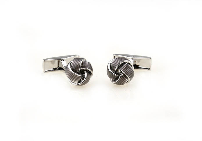  Gray Steady Cufflinks Paint Cufflinks Knot Wholesale & Customized  CL640939