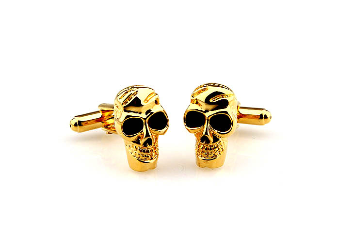 Skull Cufflinks  Gold Luxury Cufflinks Paint Cufflinks Skull Wholesale & Customized  CL640944