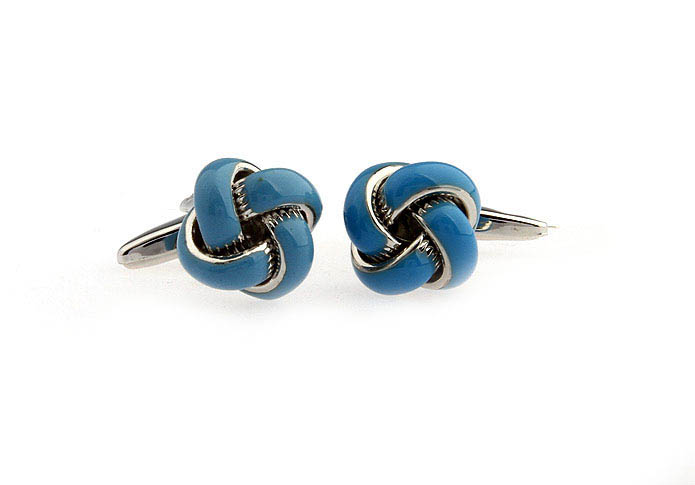  Blue Elegant Cufflinks Paint Cufflinks Knot Wholesale & Customized  CL651359