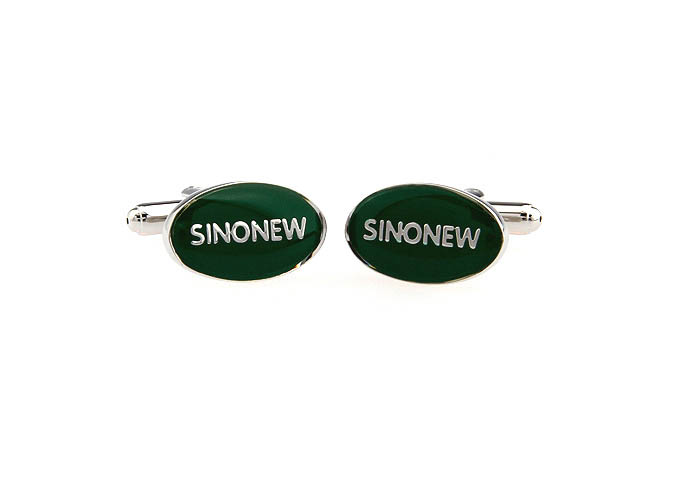 SINONEW Cufflinks  Green Intimate Cufflinks Paint Cufflinks Flags Wholesale & Customized  CL651410