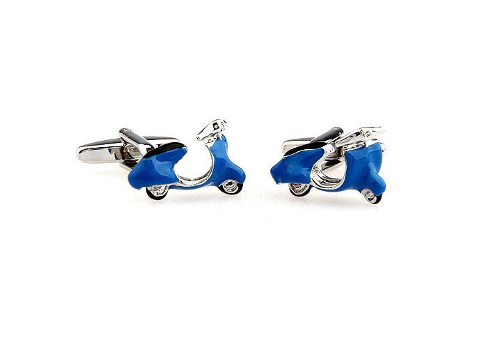 Motorcycle Cufflinks  Blue Elegant Cufflinks Paint Cufflinks Transportation Wholesale & Customized  CL651460