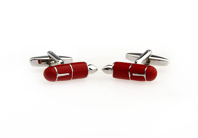 Pen Cufflinks  Red Festive Cufflinks Paint Cufflinks Tools Wholesale & Customized  CL651553