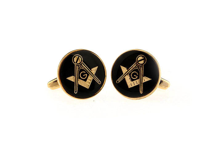 Masonic symbol Cufflinks  Gold Luxury Cufflinks Paint Cufflinks Flags Wholesale & Customized  CL651638