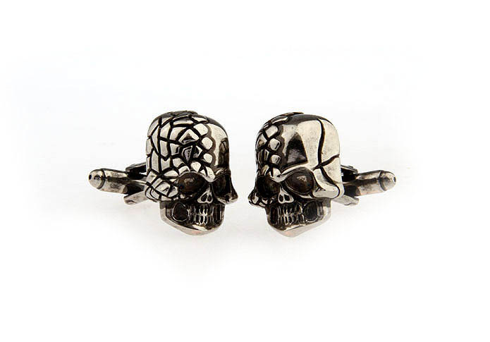Skull Cufflinks  Gray Steady Cufflinks Paint Cufflinks Skull Wholesale & Customized  CL651647