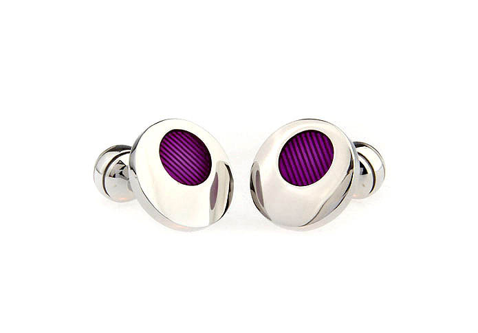  Purple Romantic Cufflinks Paint Cufflinks Wholesale & Customized  CL651669