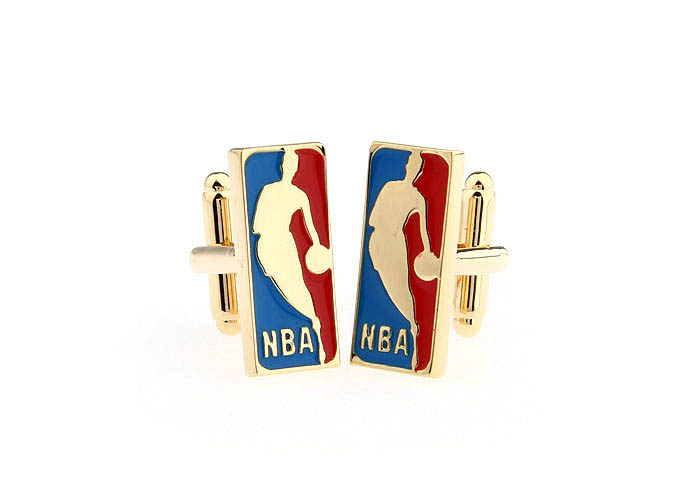 NBA Cufflinks  Multi Color Fashion Cufflinks Paint Cufflinks Sports Wholesale & Customized  CL651690