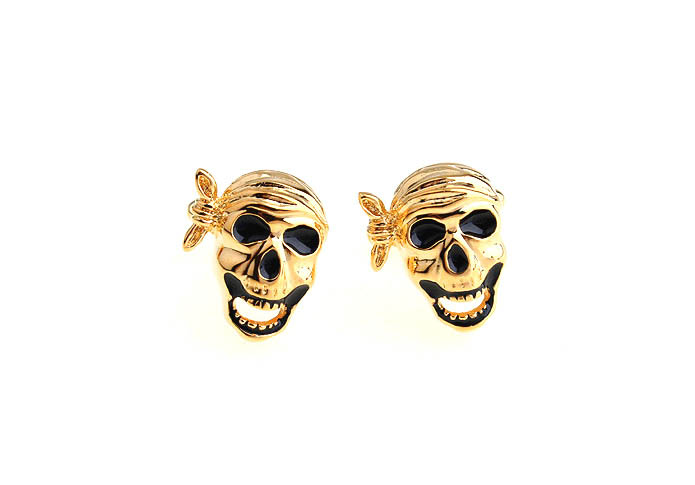 Skull Cufflinks  Gold Luxury Cufflinks Paint Cufflinks Wholesale & Customized  CL651821