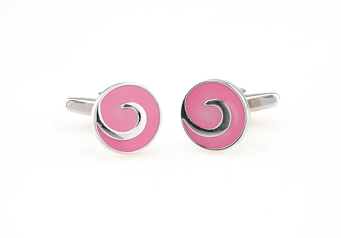  Pink Charm Cufflinks Paint Cufflinks Funny Wholesale & Customized  CL651849