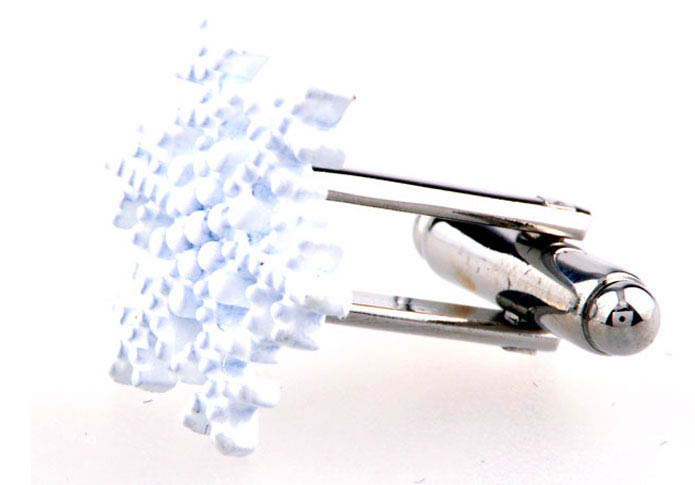 Snowflake  Cufflinks  White Purity Cufflinks Paint Cufflinks Flags Wholesale & Customized  CL654074