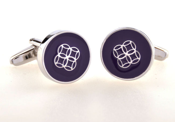  Purple Romantic Cufflinks Paint Cufflinks Funny Wholesale & Customized  CL654400