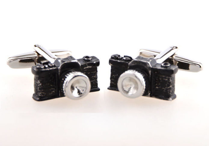 Camera Cufflinks  Black Classic Cufflinks Paint Cufflinks Tools Wholesale & Customized  CL654402