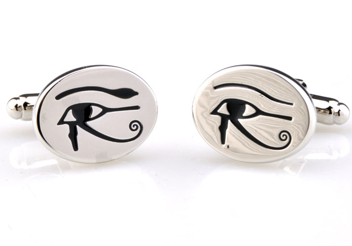 Eye of Horus Cufflinks Silver Texture Cufflinks Paint Cufflinks Hipster Wear Wholesale & Customized CL654891