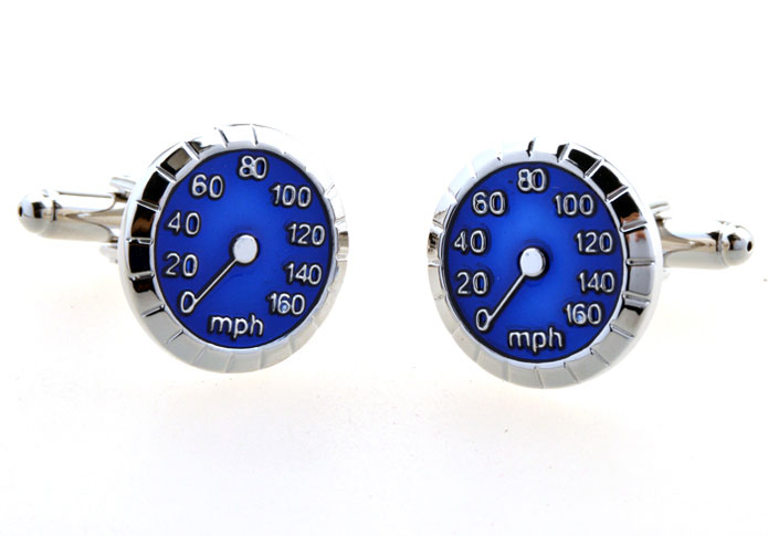 Motorcycle speedometer Cufflinks Blue Elegant Cufflinks Paint Cufflinks Transportation Wholesale & Customized CL654906