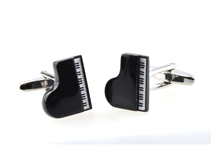 Piano Cufflinks Black White Cufflinks Paint Cufflinks Music Wholesale & Customized CL654958