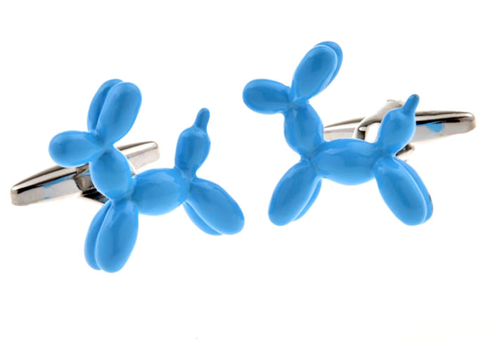 Rabbit Cufflinks Blue Elegant Cufflinks Paint Cufflinks Animal Wholesale & Customized CL655511