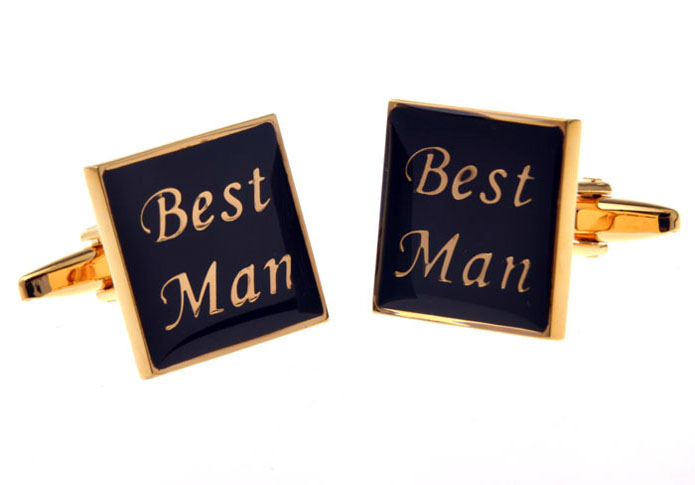 Best Man Cufflinks  Gold Luxury Cufflinks Paint Cufflinks Symbol Wholesale & Customized  CL655687