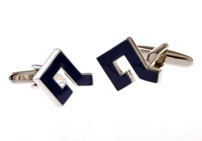 Logo Cufflinks  Blue Elegant Cufflinks Paint Cufflinks Flags Wholesale & Customized  CL655690