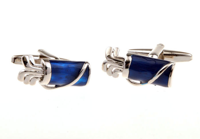 Golf Equipment Cufflinks  Blue Elegant Cufflinks Paint Cufflinks Sports Wholesale & Customized  CL655701