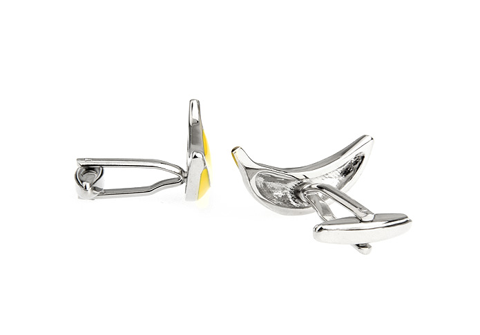 Banana Cufflinks  Yellow Lively Cufflinks Paint Cufflinks Food and Drink Wholesale & Customized  CL655711