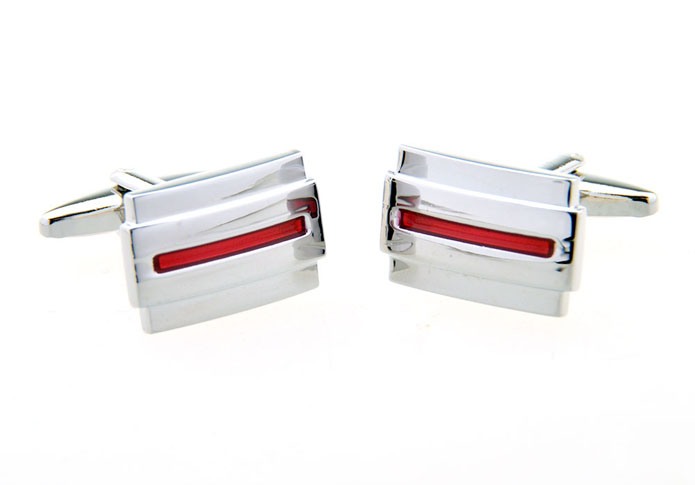  Red Festive Cufflinks Paint Cufflinks Wholesale & Customized  CL656500