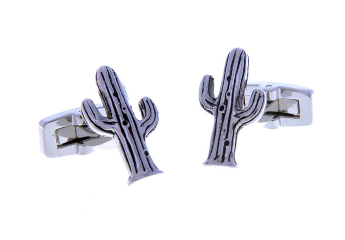 Cactus Cufflinks  Black Classic Cufflinks Paint Cufflinks Funny Wholesale & Customized  CL656731