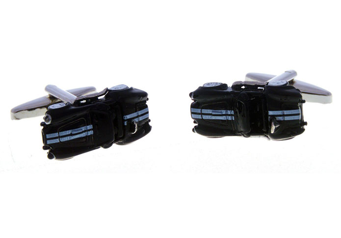 Sports Car Cufflinks  Black White Cufflinks Paint Cufflinks Transportation Wholesale & Customized  CL656739