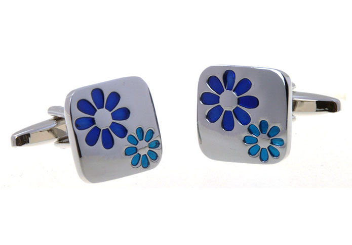 Pattern Cufflinks  Blue Elegant Cufflinks Paint Cufflinks Funny Wholesale & Customized  CL656756