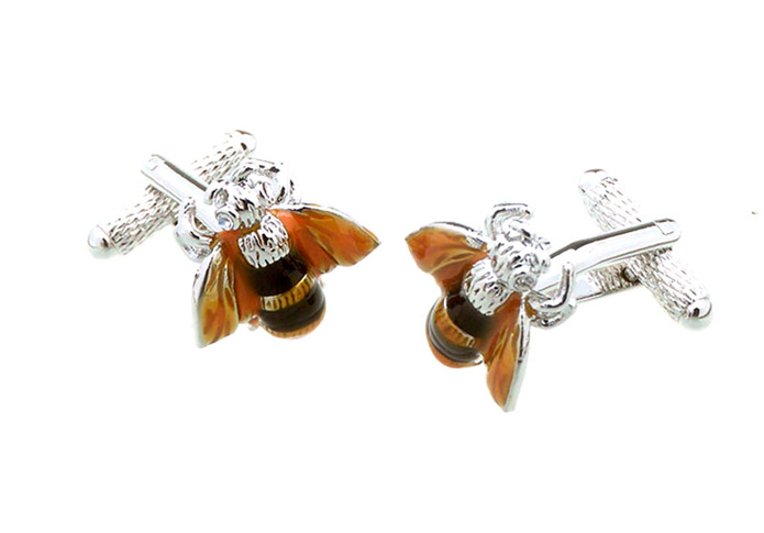 Honeybee Cufflinks  Khaki Dressed Cufflinks Paint Cufflinks Animal Wholesale & Customized  CL657215