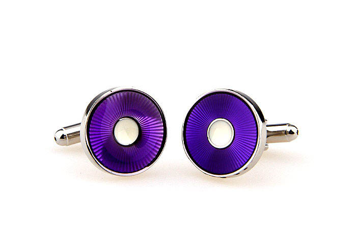  Purple Romantic Cufflinks Paint Cufflinks Wholesale & Customized  CL662802