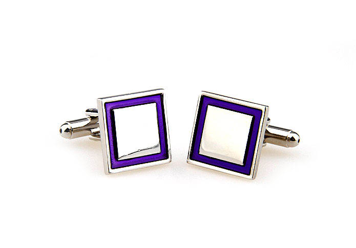  Purple Romantic Cufflinks Paint Cufflinks Wholesale & Customized  CL662893