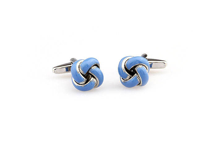  Blue Elegant Cufflinks Paint Cufflinks Knot Wholesale & Customized  CL663031